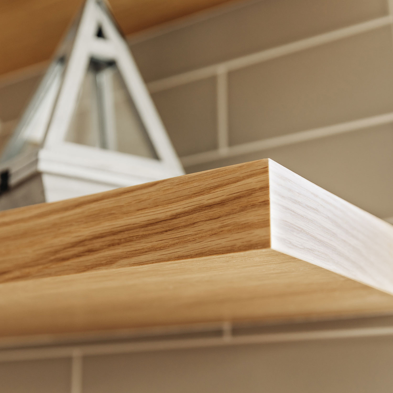 Floating Oak Shelves AUSTIN HART