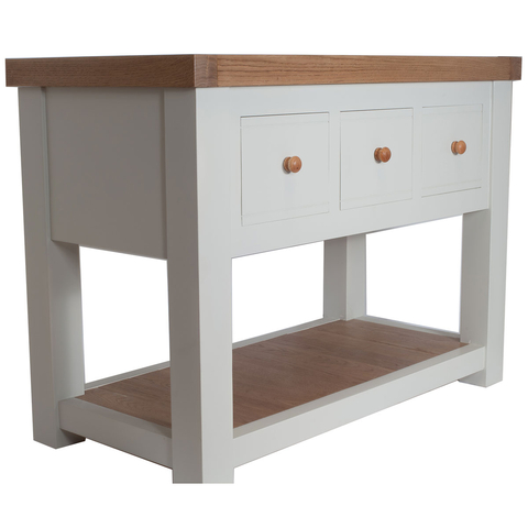white Butchers Block Kitchen Island Table