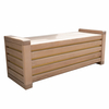 Garden storage bench