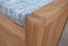 closeup Wooden Oak Storage Bench End Panels