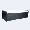 black oak storage bench